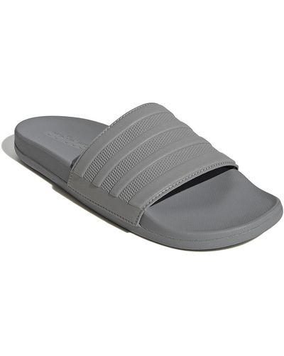 adidas Adilette Comfort Mono Slide Sandal - Gray