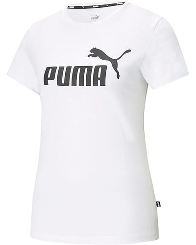 PUMA Essentials Short Sleeve T-shirt - White