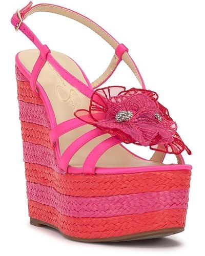 Jessica Simpson Visela Wedge Sandal - Pink