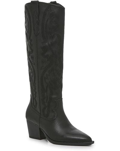 Crown Vintage Sila Western Boot - Black