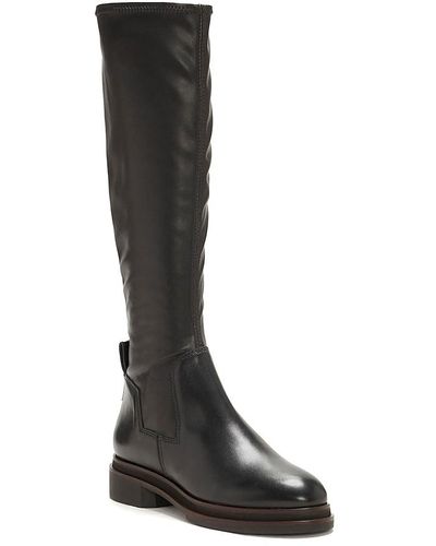 Louise et Cie Women Knee High Boots Lo-Navaria Size US 7.5 Black Leather