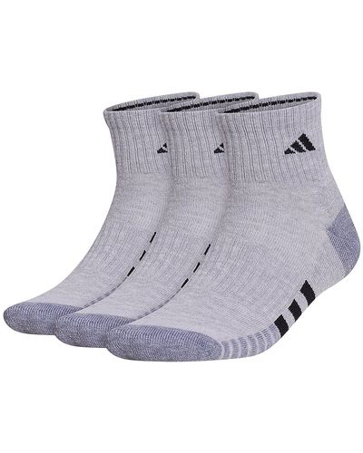 adidas Cushioned 3.0 Quarter Ankle Socks - Metallic