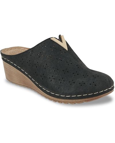Gc Shoes Camille Wedge Mule - Black