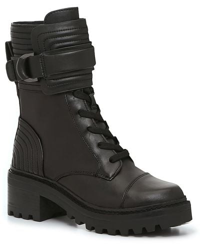 DKNY Basia Combat Boot - Black