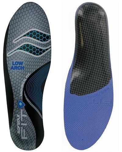 Sof Sole Fit Low Arch Custom Insole - Blue