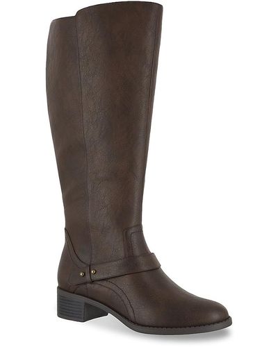 Easy Street Jewel Plus Wide Calf Riding Boot - Brown