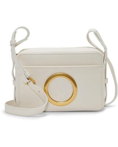 Vince Camuto Naimi Leather Crossbody Bag - White