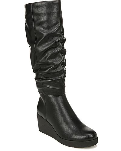SOUL Naturalizer Aura Slouch Wedge Boot - Black