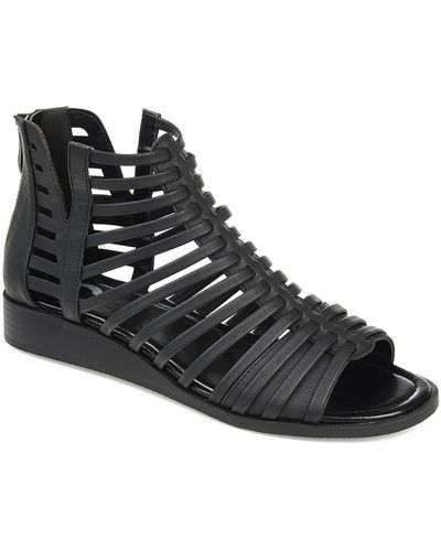 Journee Collection Delilah Gladiator Sandal - Black