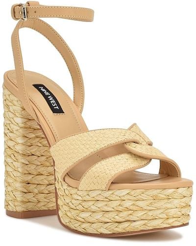 Nine West Hayya Platform Sandal - Metallic