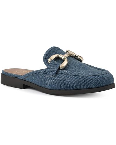 White Mountain Castor Mule - Blue