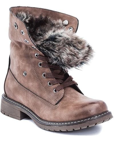 Gc Shoes Trudie Combat Boot - Brown