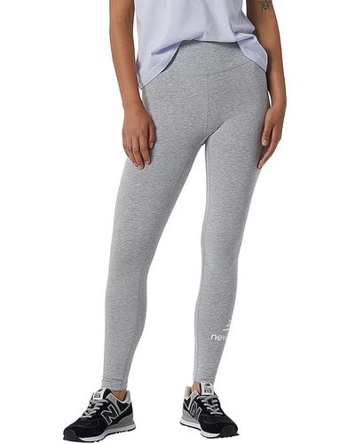 New Balance Nb Essentials Stacked Leggings - Gray