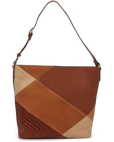 Lucky Brand Kora Leather Shoulder Bag - Brown