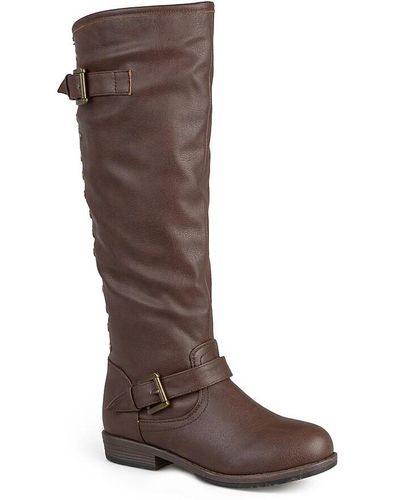 Journee Collection Spokane Riding Boot - Brown