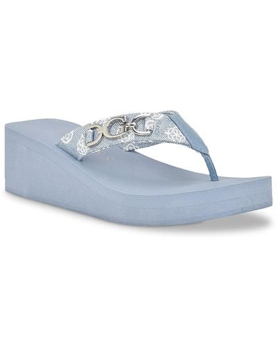 Guess Edany Wedge Sandal - White