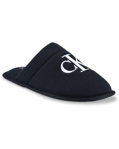 Calvin Klein Xenith Round Toe Slip-on Slippers - Blue