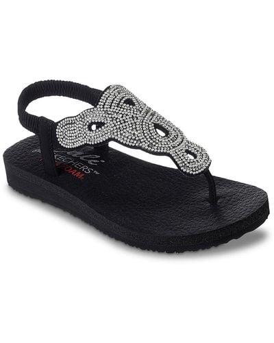 Skechers Cali Meditation Pearl Perfection Sandal - Black