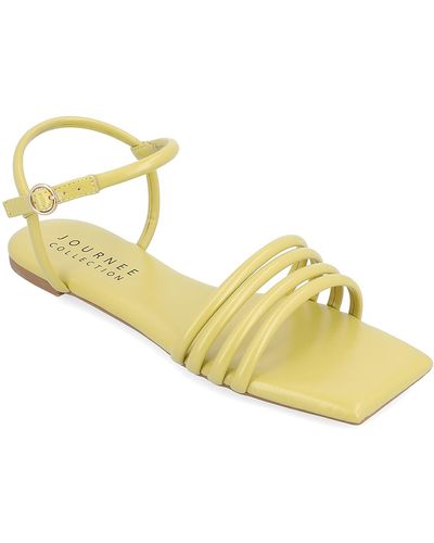 Journee Collection Lyddea Sandal - Yellow