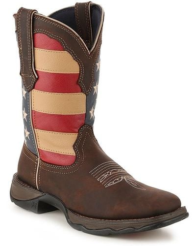 Durango Patriotic Cowboy Boot - Brown