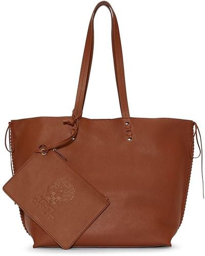 Vince Camuto Jamee Leather Tote - Brown