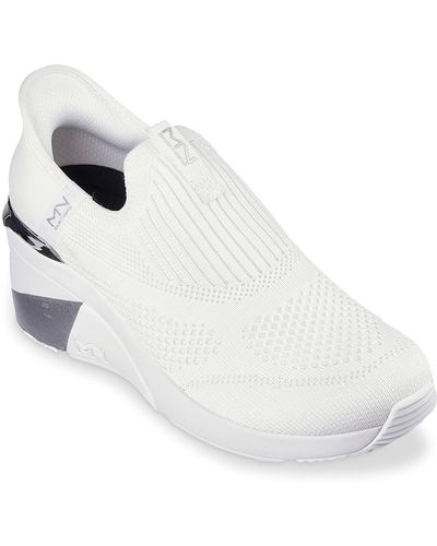 Skechers X Mark Nason Hands Free Slip-ins: A Wedge Slip-on Sneaker - White