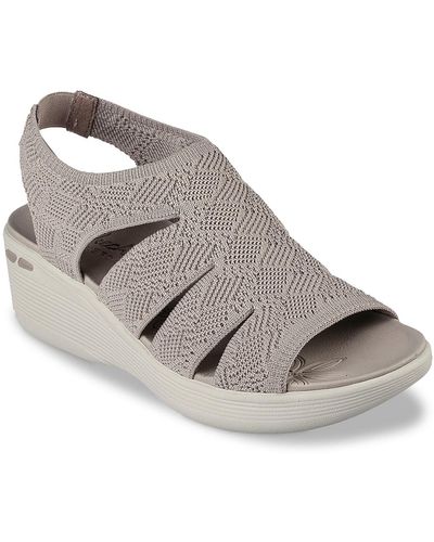 Skechers Wedge sandals for Women | Online Sale up to 36% off | Lyst