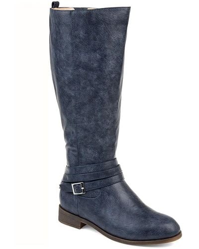 Journee Collection Ivie Riding Boot - Blue