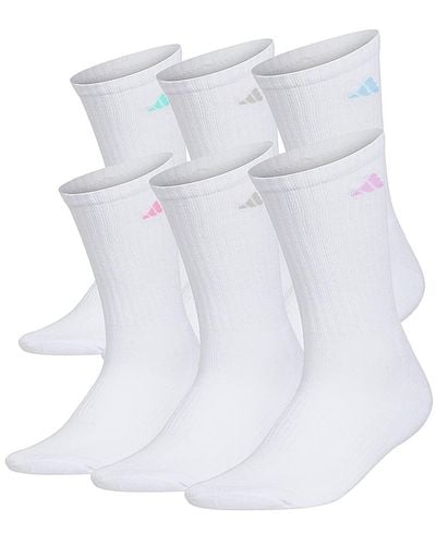 adidas Athletic Cushioned Crew Socks - White