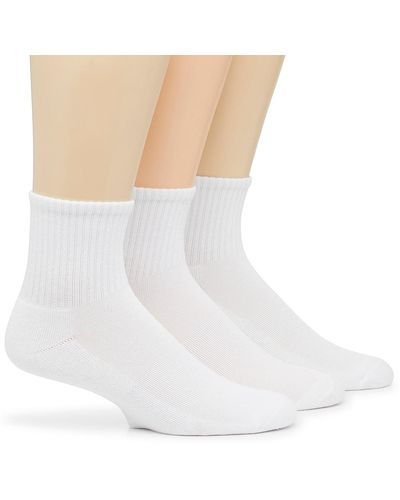 Mix No 6 White Extended Size No Show Socks - Black