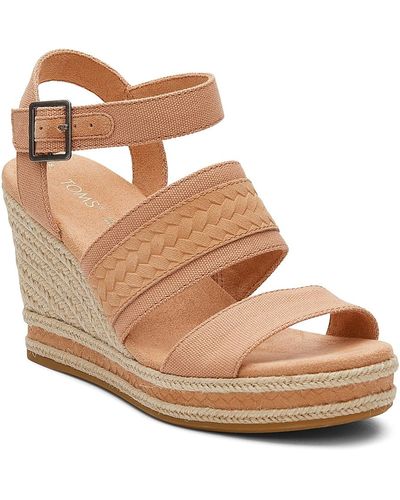 TOMS Madelyn Espadrille Wedge Sandal - Black