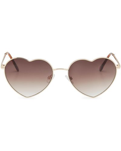 Kelly & Katie Loveletter Heart Sunglasses - Metallic