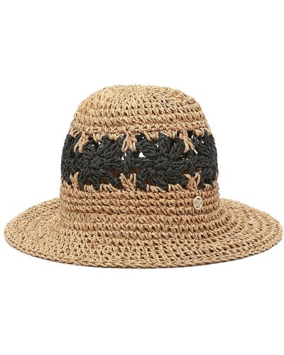 Steve Madden Granny Crochet Bucket Hat - Brown