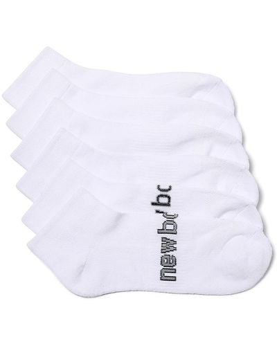 New Balance Cushioned Ankle Socks - White