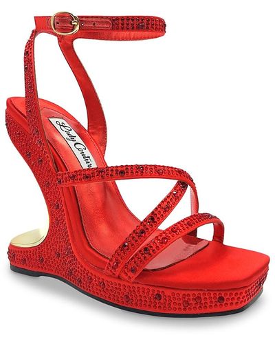 Lady Couture Mirage Platform Sandal - Red
