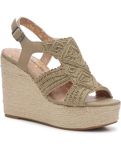 Lucky Brand Radiee Espadrille Wedge Sandal - Brown