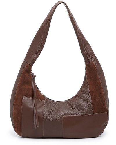 Crown Vintage Clayr Leather Hobo Bag - Brown