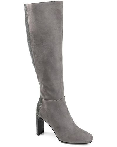 Journee Collection Elisabeth Wide Calf Boot - Gray