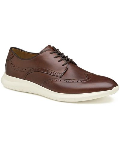 Johnston & Murphy Hennings Wingtip Oxford - Brown