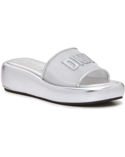 DKNY Odina Wedge Sandal - White