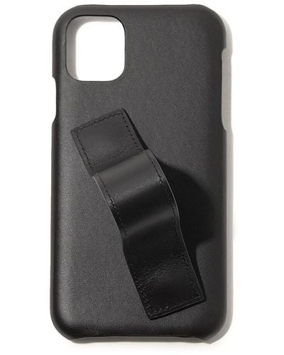 Bottega Veneta Woven Strap Leather Iphone 11 Case - Black