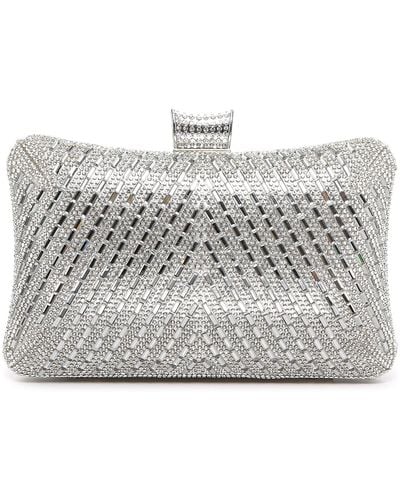 Kelly & Katie Curves Crystal Clutch - Metallic