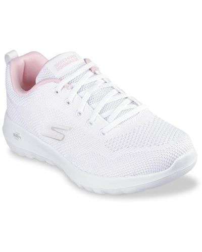 Skechers Go Walk Joy Violet Sneaker - White