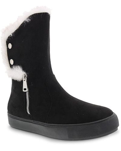 Bellini Furry Snow Boot - Black