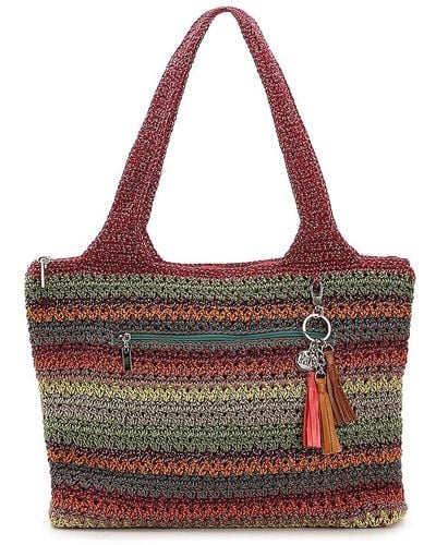 The Sak Crochet Shoulder Bag - Red