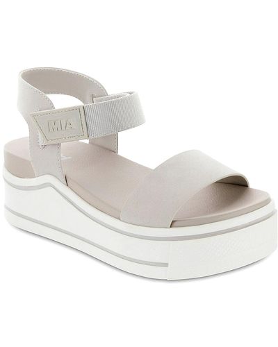 MIA Odelia Wedge Sandal - White