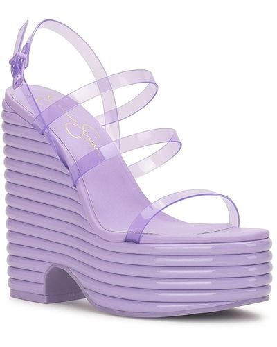 Jessica Simpson Cholena Wedge Sandal - Purple