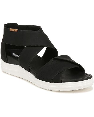 Dr. Scholls Time Off Fun Wedge Sandal - Black