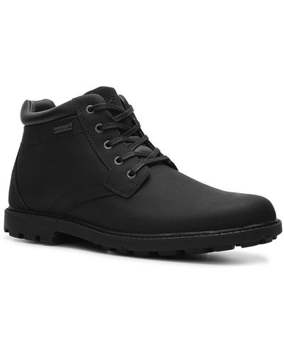 Rockport Ss Plain Toe Boot, 7.5 W Uk, Black