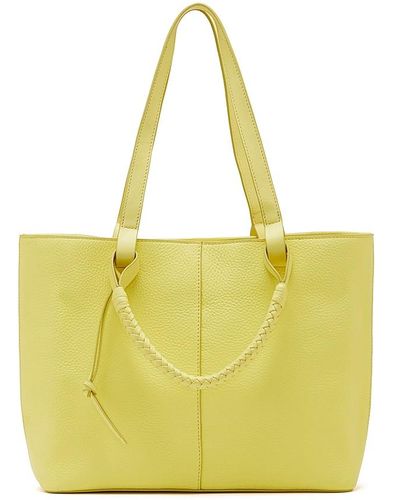 Vince Camuto Slone Leather Tote - Yellow
